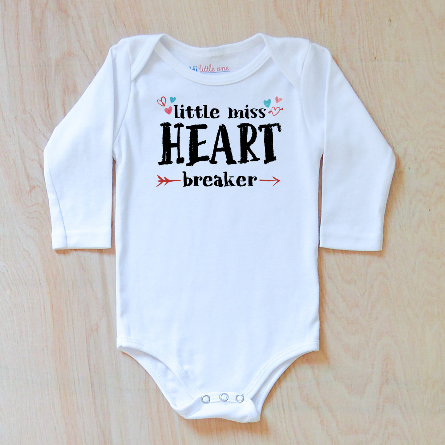 Little Miss Heart Breaker Valentine's Day Onesie