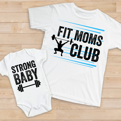 Adult Fit Moms Club T-Shirt