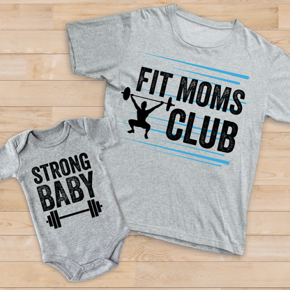 Adult Fit Moms Club T-Shirt