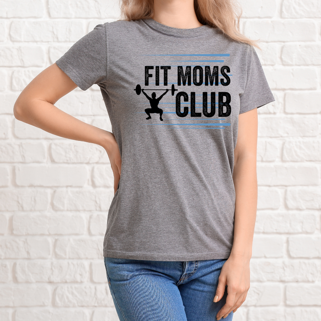 Adult Fit Moms Club T-Shirt