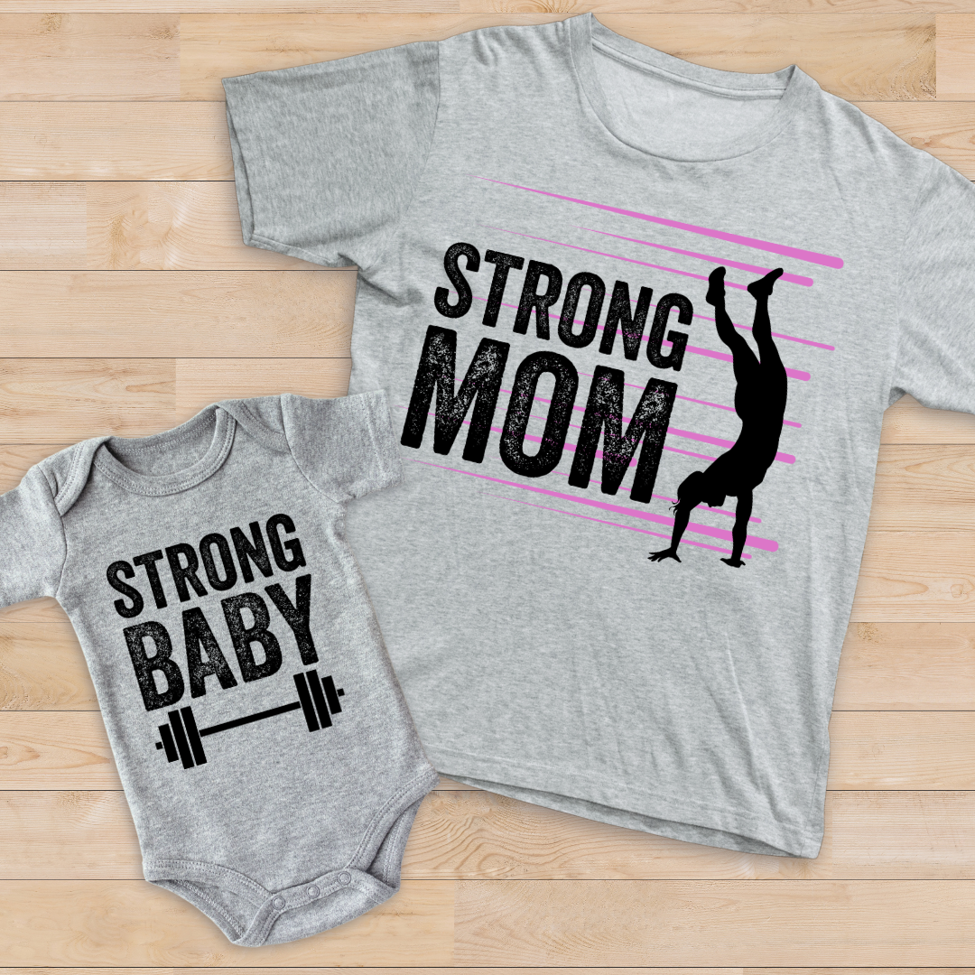 Adult Strong Mom T-Shirt