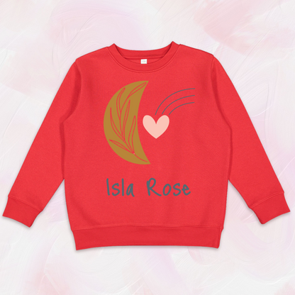 Cute Celestial Love Inspired Personalized Crewneck Sweatshirt