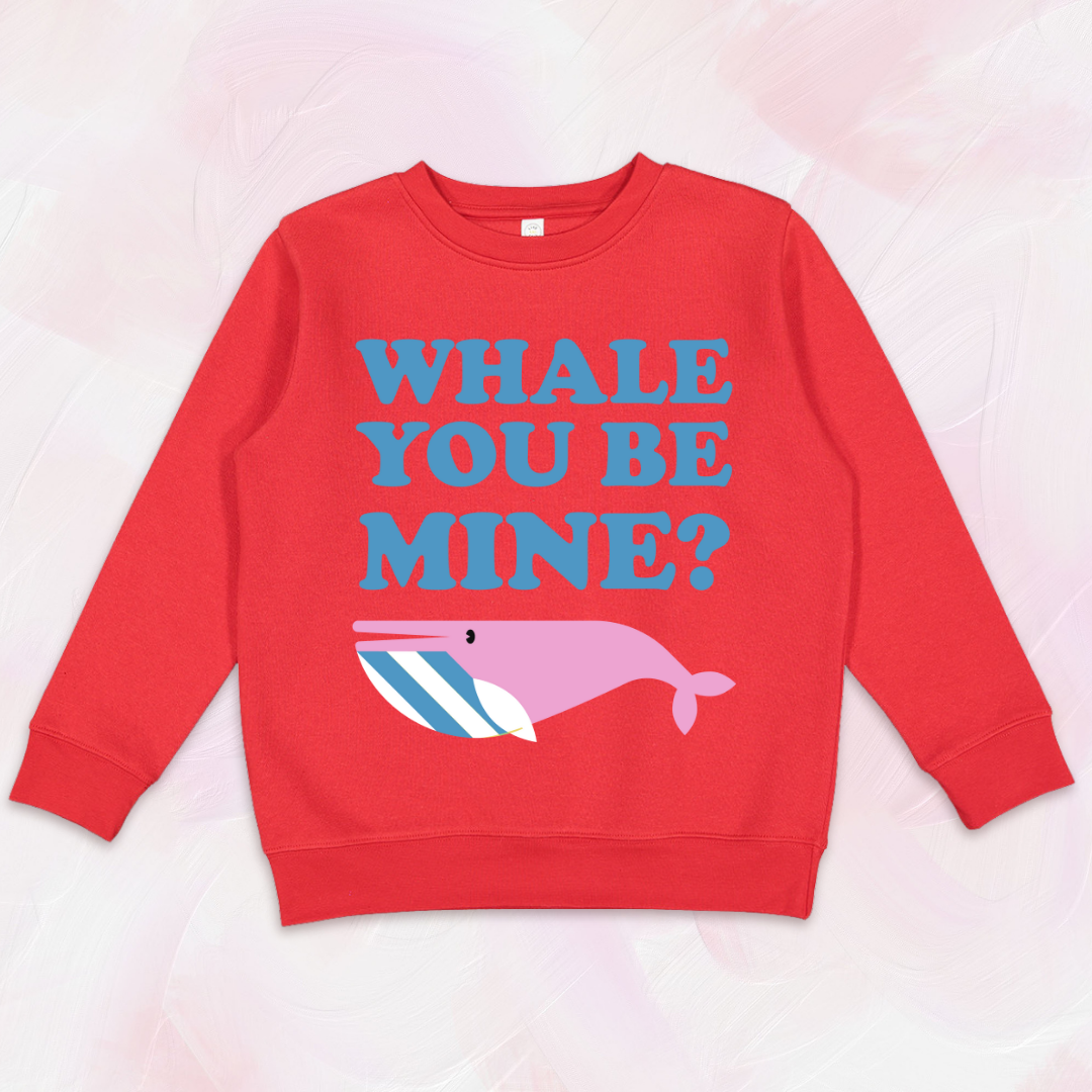 Whale You Be Mine Crewneck Sweatshirt