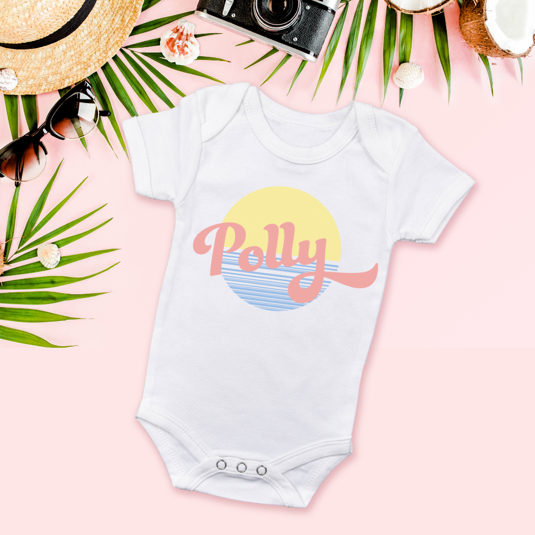 Vintage Summer Personalized Onesie