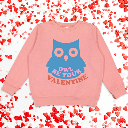 Owl Be Your Valentine Crewneck Sweatshirt