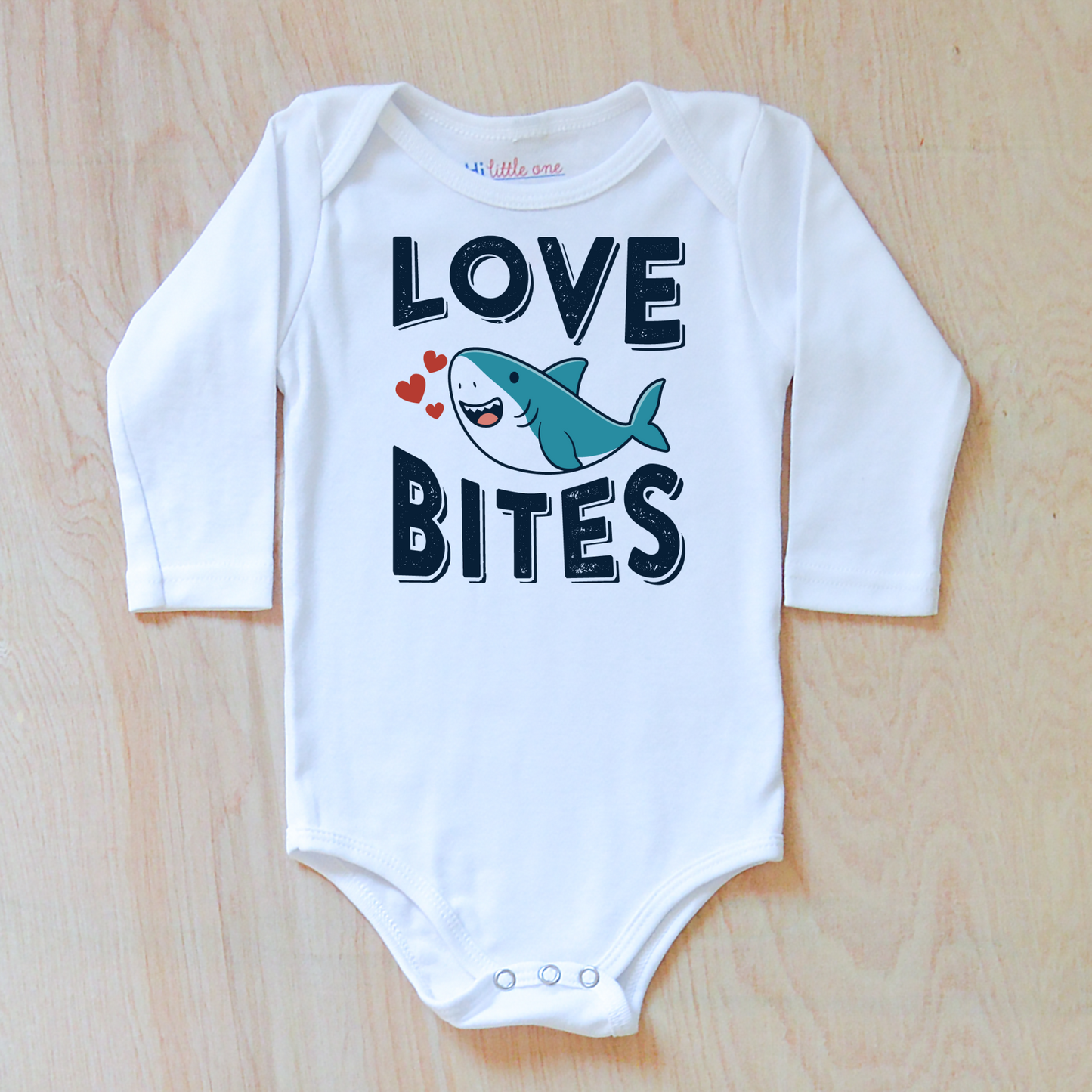 Love Bites Shark Valentine Onesie