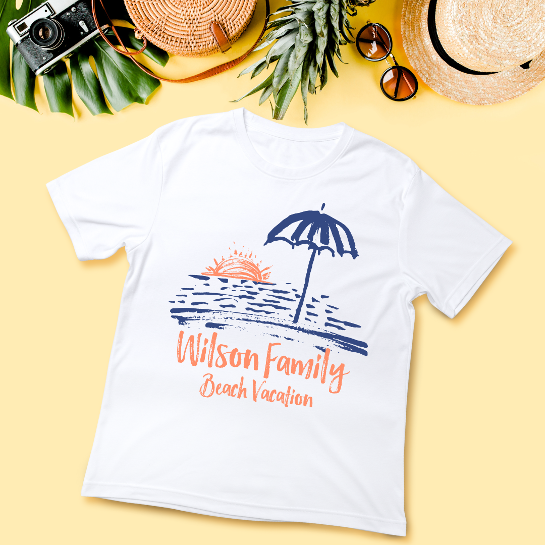 Beach Vacation Personalizable T-Shirt