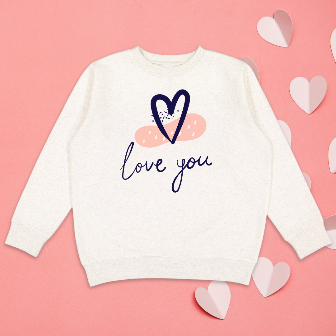 Love You Valentine's Crewneck Sweatshirt