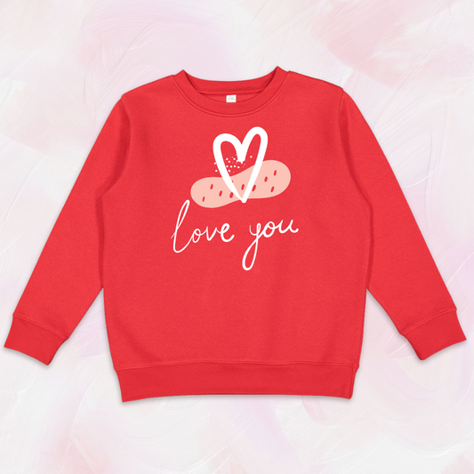 Love You Valentine's Crewneck Sweatshirt