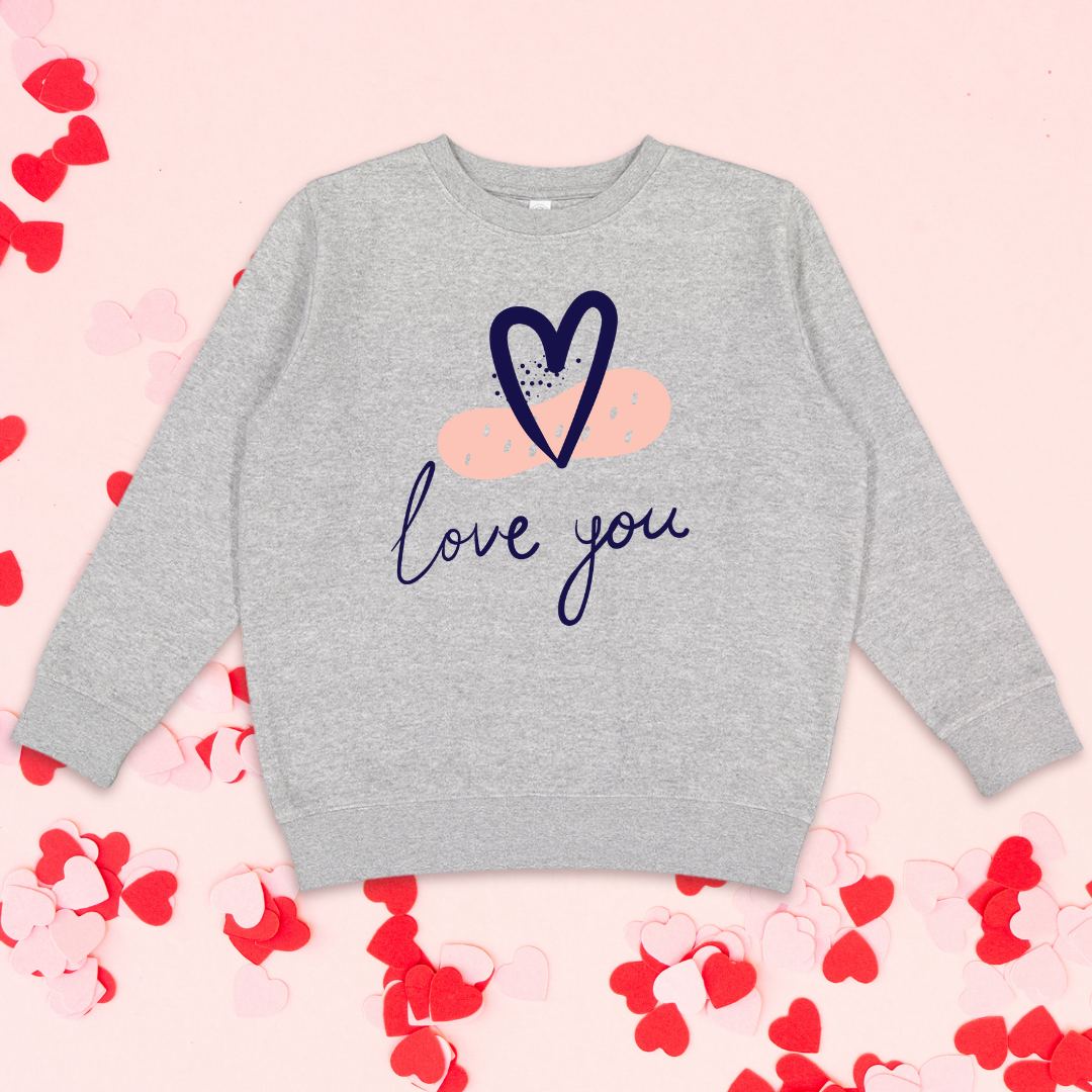 Love You Valentine's Crewneck Sweatshirt