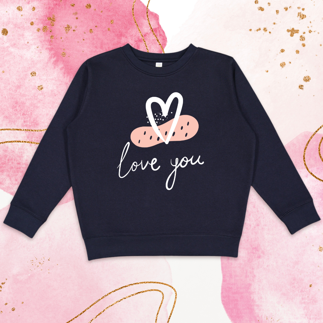 Love You Valentine's Crewneck Sweatshirt