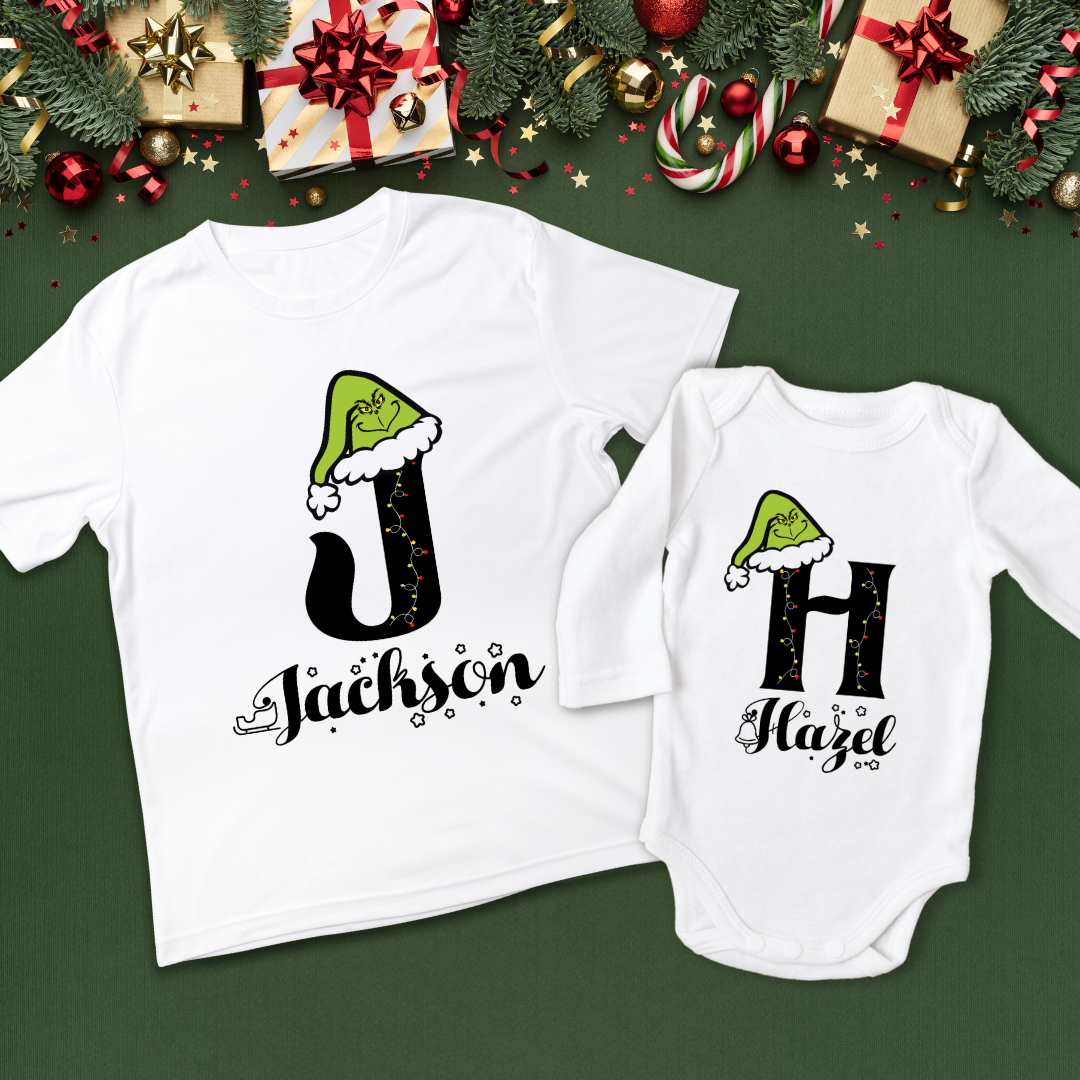 Personalized Holiday Mischief Onesie