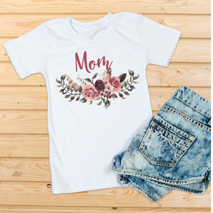 Adult Floral Boho Personalized T-Shirt