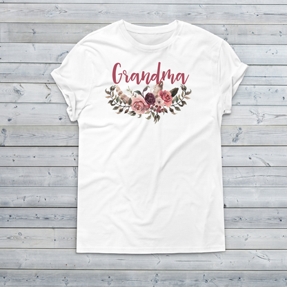 Adult Floral Boho Personalized T-Shirt