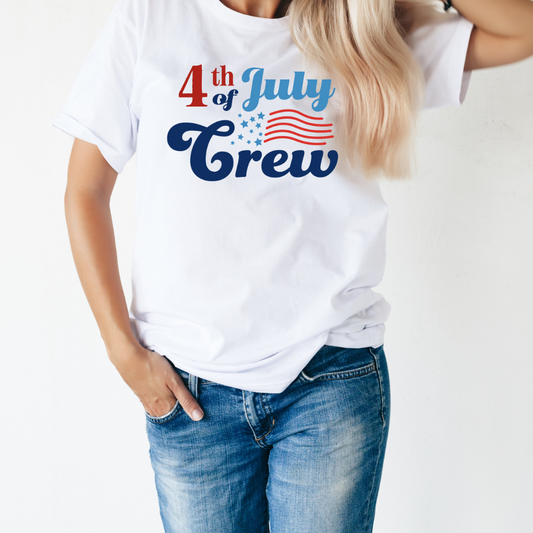 Adult 4th of July Crew T-Shirt