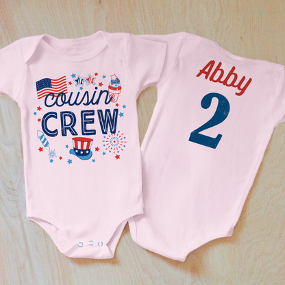 Personalized Cousin Crew Onesie