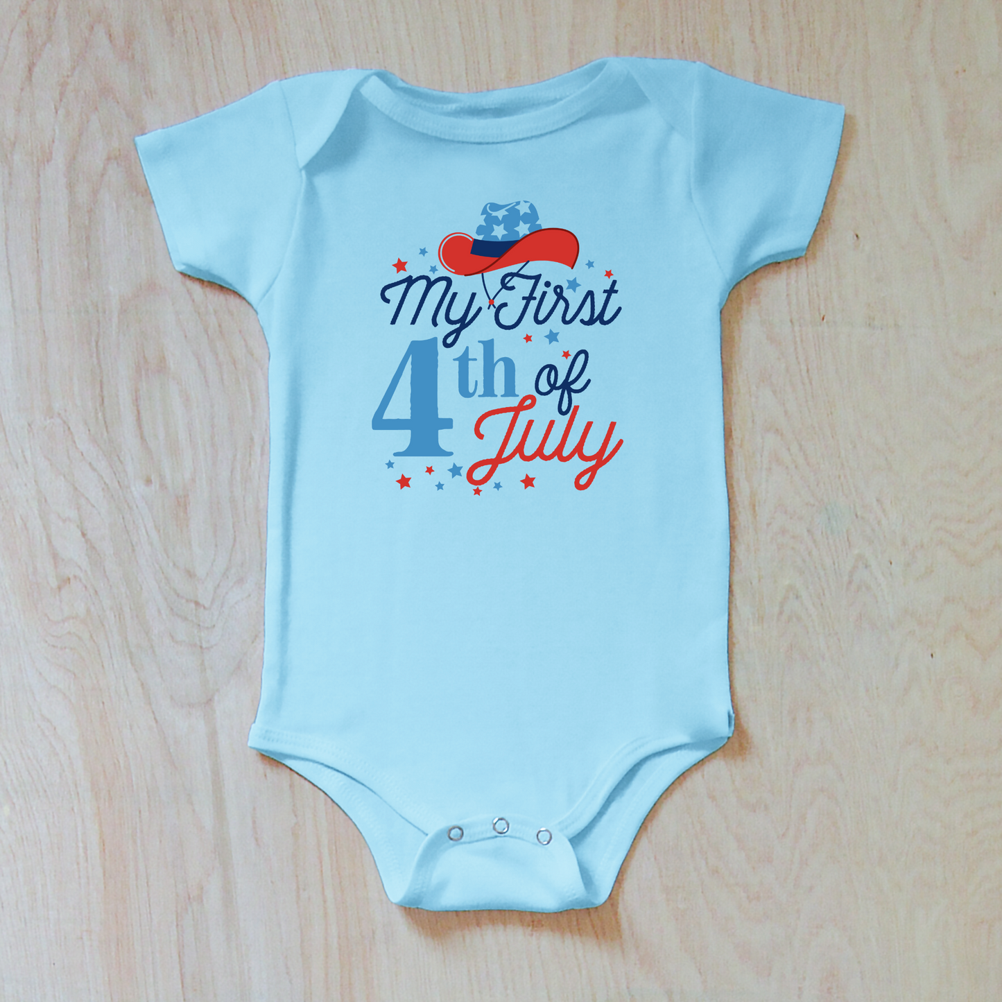 My First 4th of July Baby Onesie