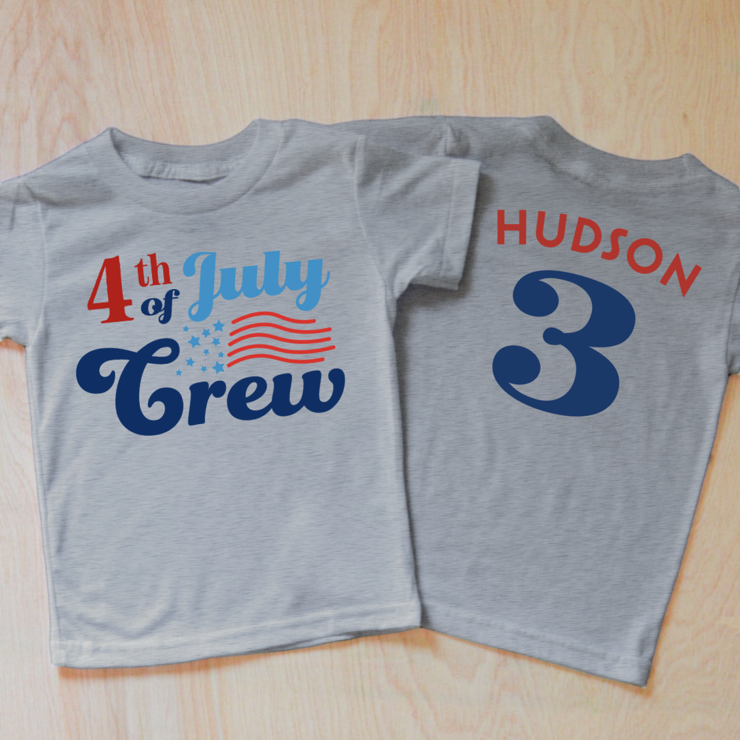 4th of July Crew Kids T-Shirt