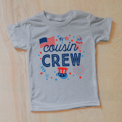 Patriotic 4th of July Cousin Crew Kids T-shirt