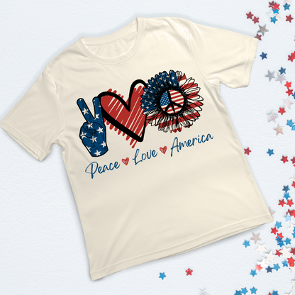 Good Vibes Peace Love America T-Shirt