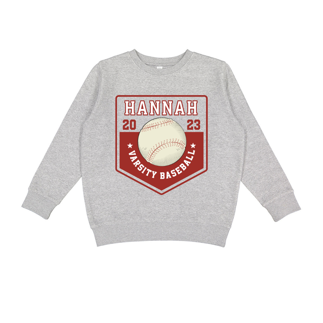 Kids' Classic Baseball Crewneck Sweatshirt