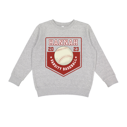 Kids' Classic Baseball Crewneck Sweatshirt