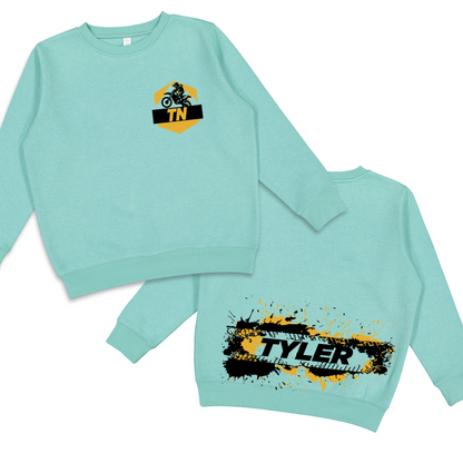 Kids' Classic Dirt Bike Crewneck Sweatshirt