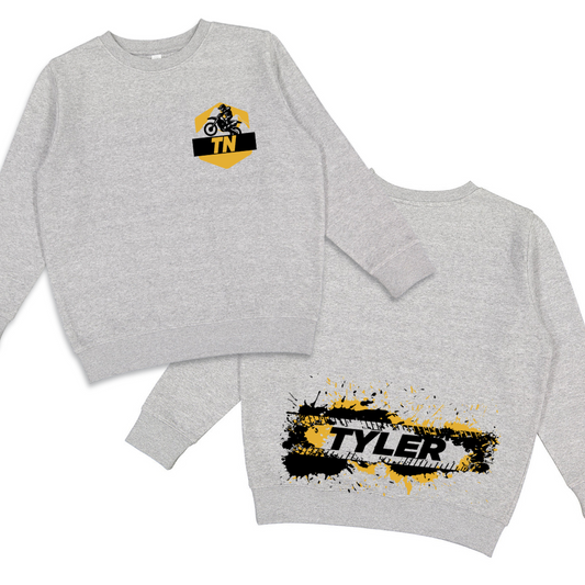 Kids' Classic Dirt Bike Crewneck Sweatshirt