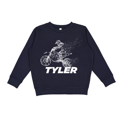 Kids' Classic Dirt Bike Crewneck Sweatshirt