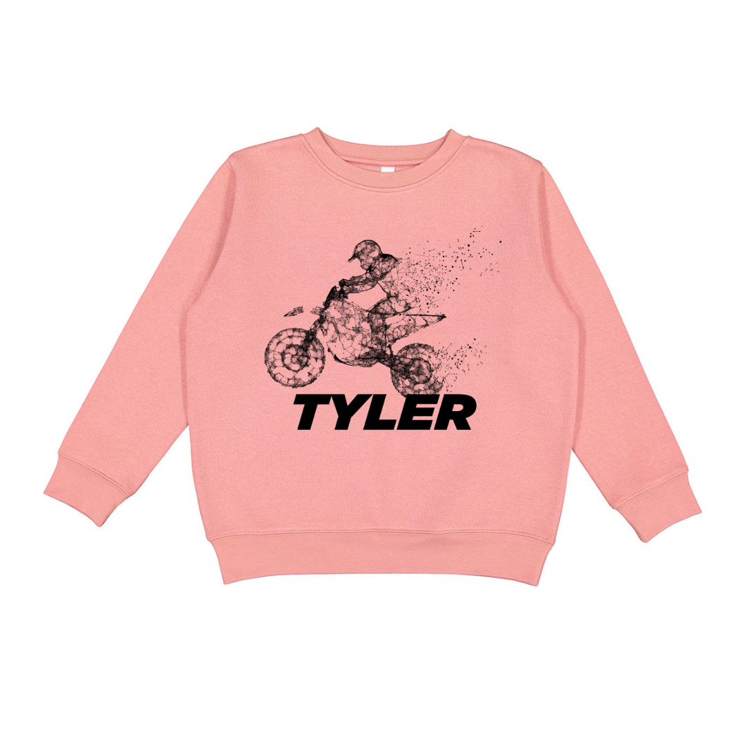 Kids' Classic Dirt Bike Crewneck Sweatshirt