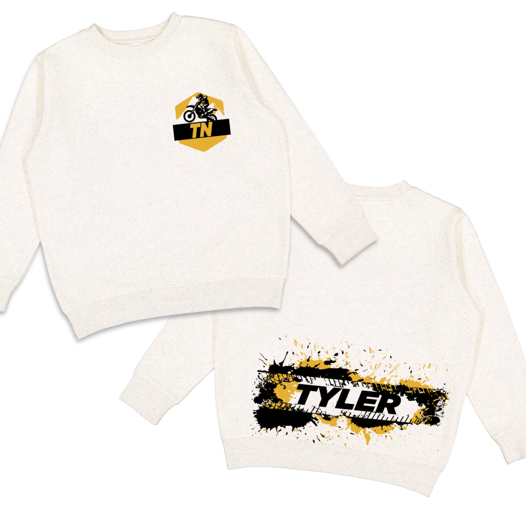 Kids' Classic Dirt Bike Crewneck Sweatshirt