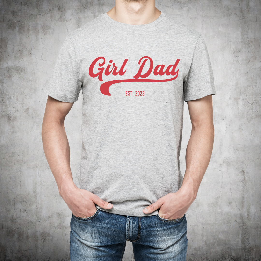 Adult Boy Dad or Girl Dad T-Shirt