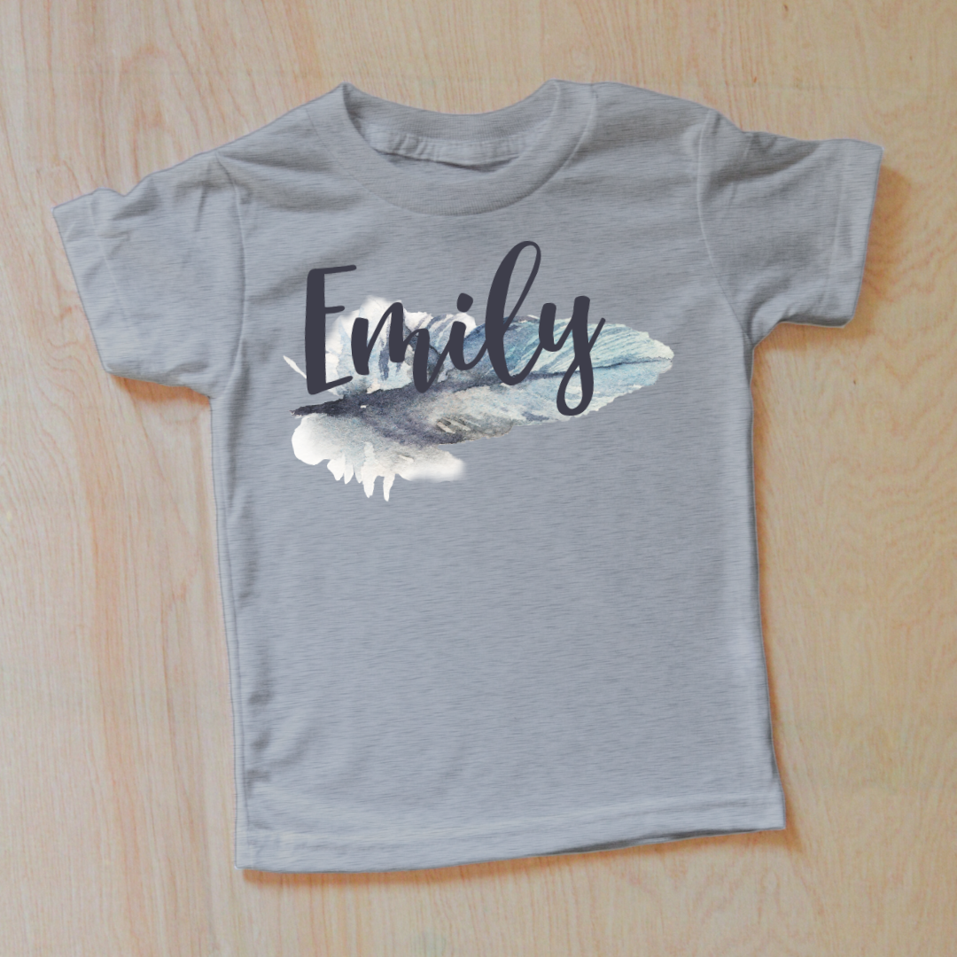 Personalized Feather Boho T-Shirt