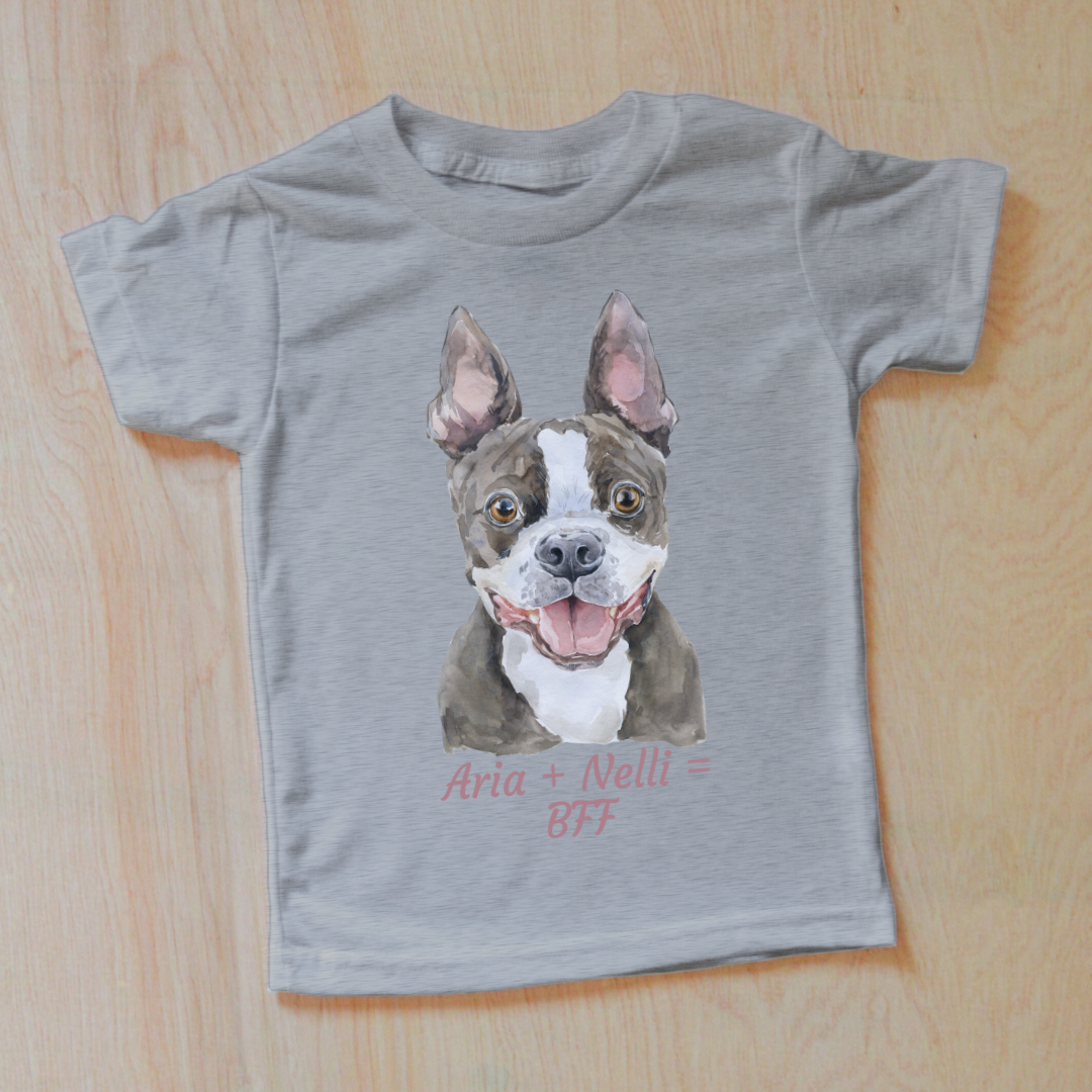 Sweet Doggy Personalized Kids T-Shirt