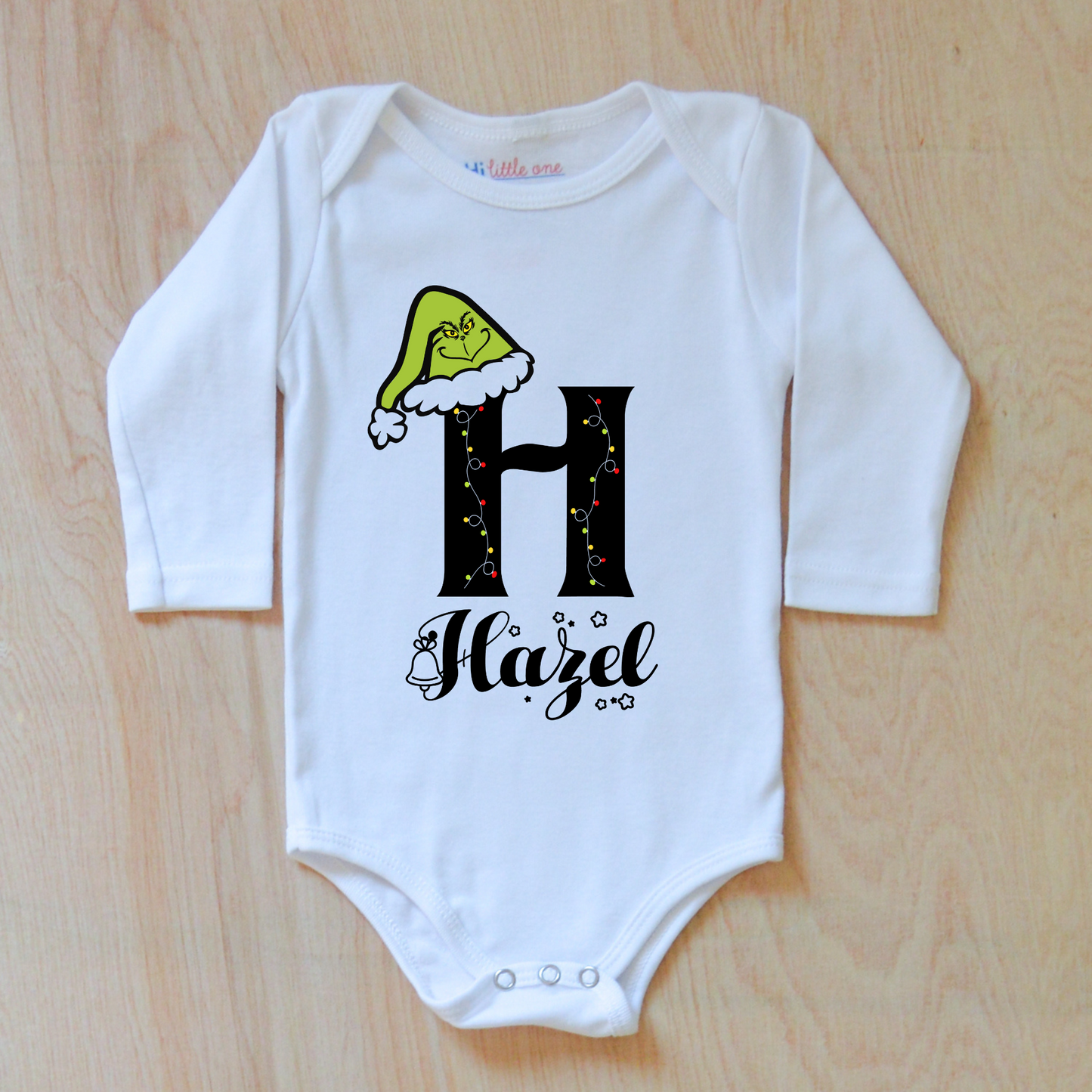 Personalized Holiday Mischief Onesie