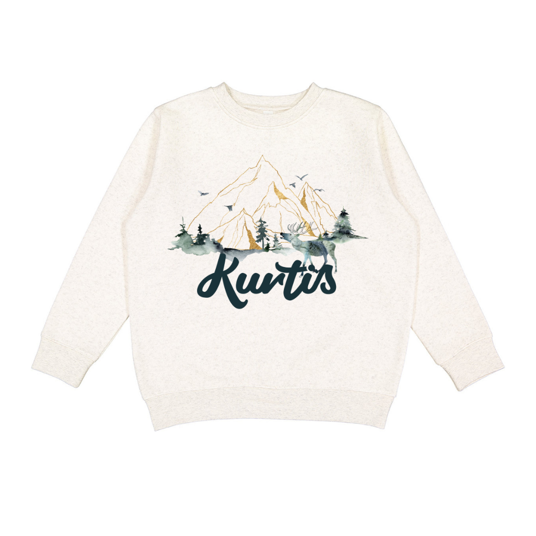 Kids' Classic Mountains Crewneck Sweatshirt