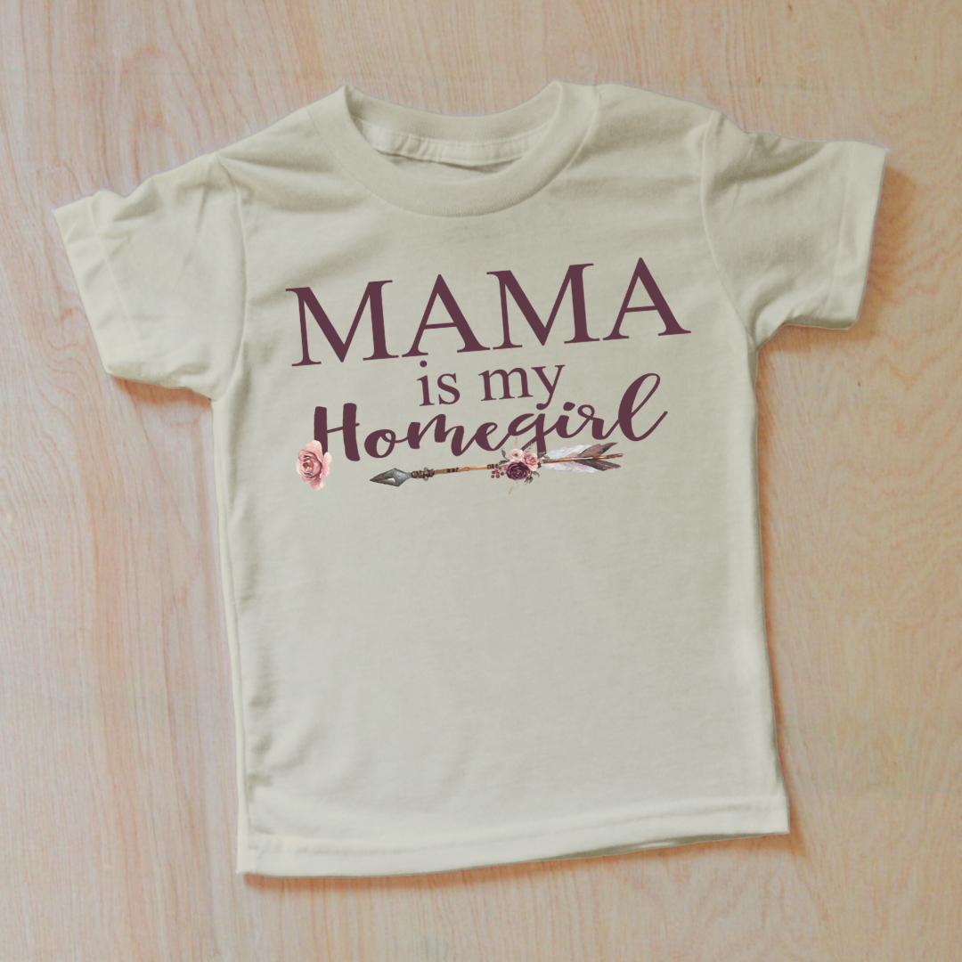 Mama is my home girl Personalized Mothers Day Inspired T-Shirt