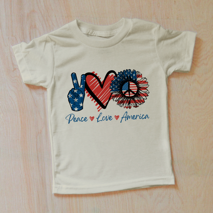 Good Vibes Peace Love America T-Shirt