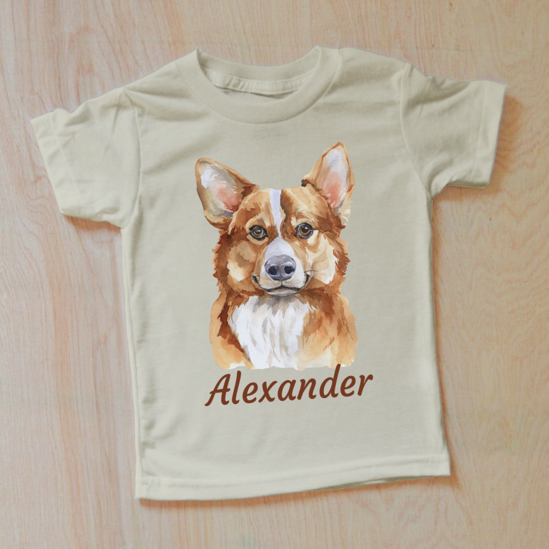 Sweet Doggy Personalized Kids T-Shirt