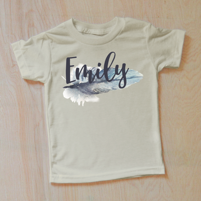 Personalized Feather Boho T-Shirt