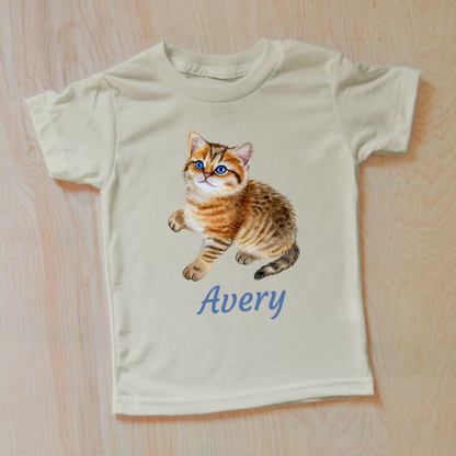 Playful Kitties Personalized Kids T-Shirt