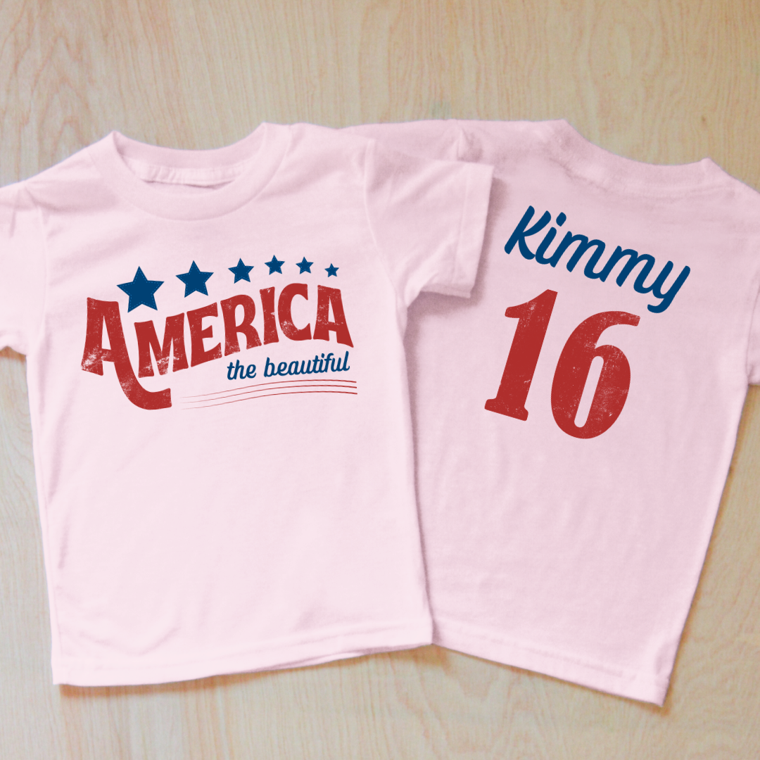 Personalized America the Beautiful T-Shirt