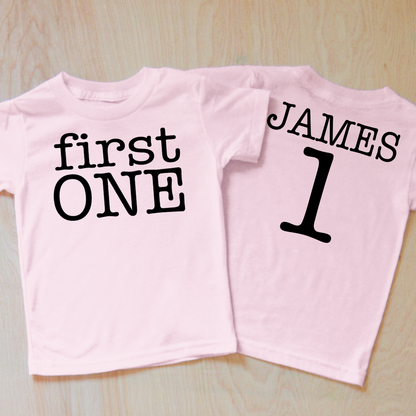 First One, Middle One Kids T-Shirt