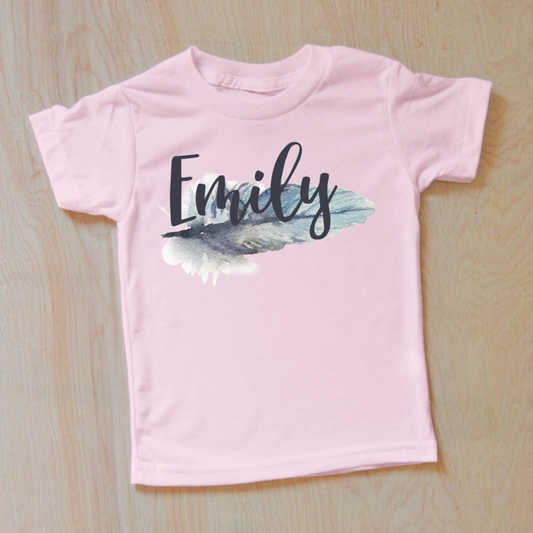 Personalized Feather Boho T-Shirt