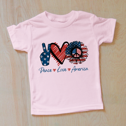 Good Vibes Peace Love America T-Shirt