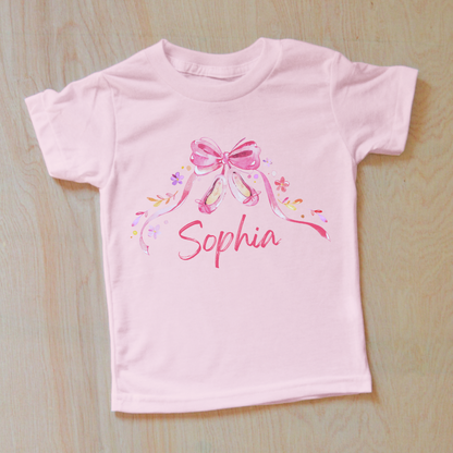 Ballerina Dancer Personalized Kids T-shirt