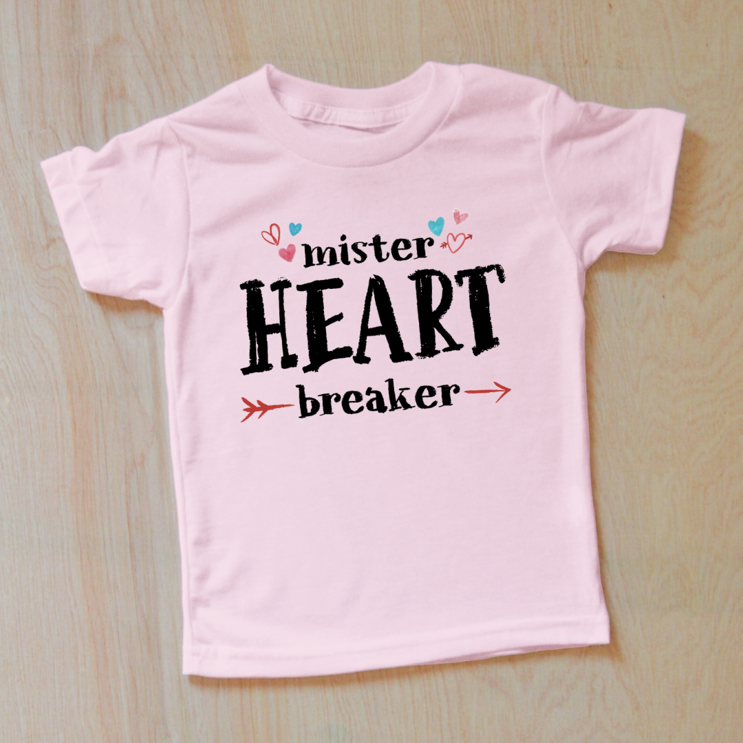 Mister Heart Breaker Kid's Valentine's Day T-Shirt