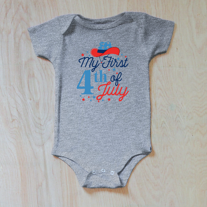 My First 4th of July Baby Onesie