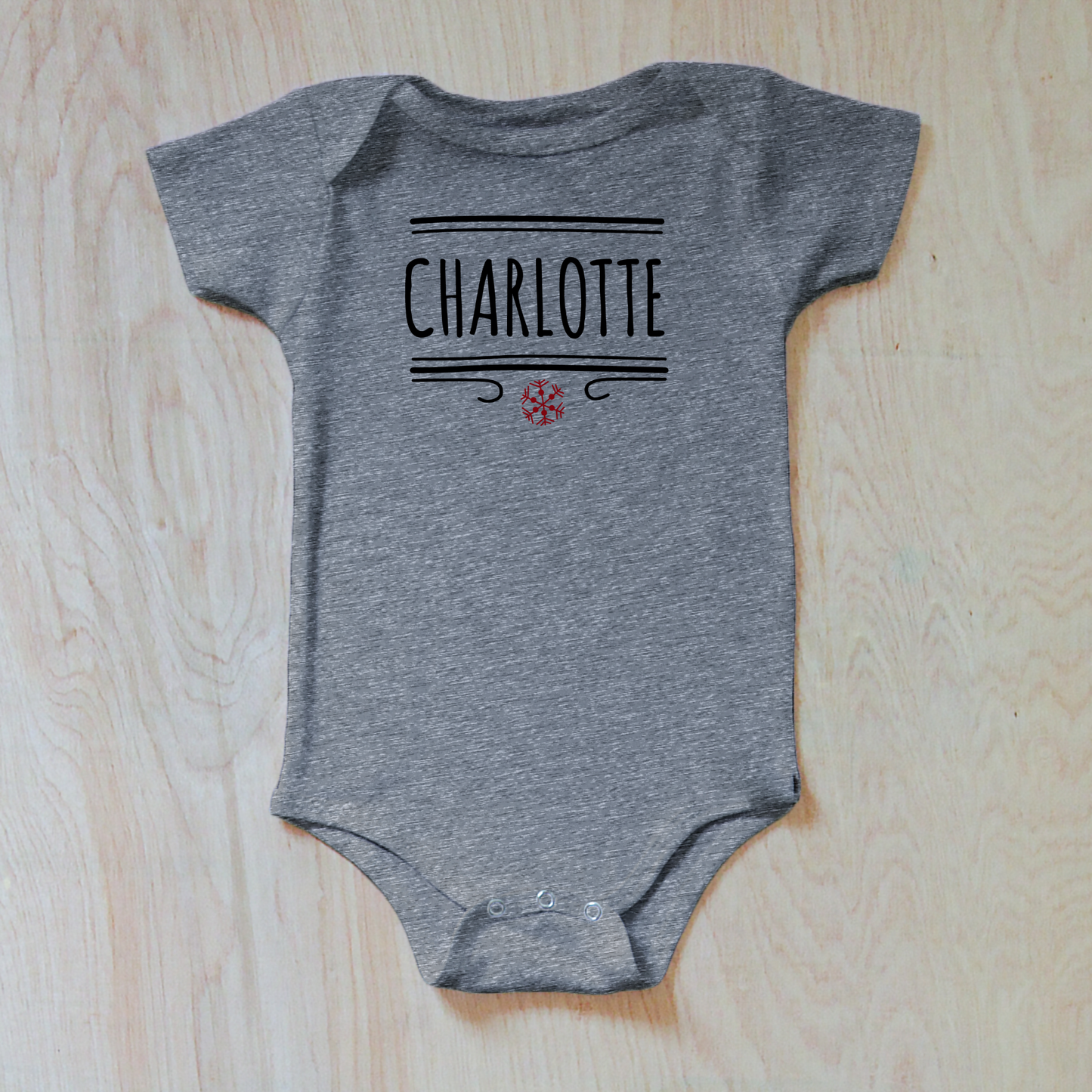 Classic Winter Personalized Onesie