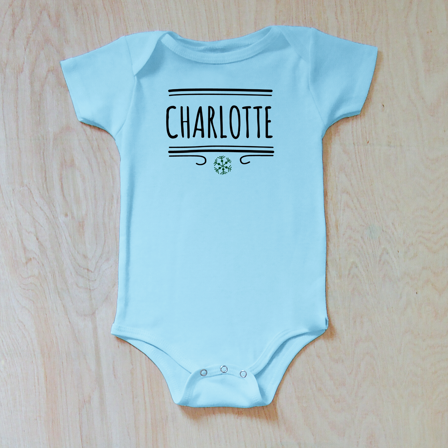 Classic Winter Personalized Onesie